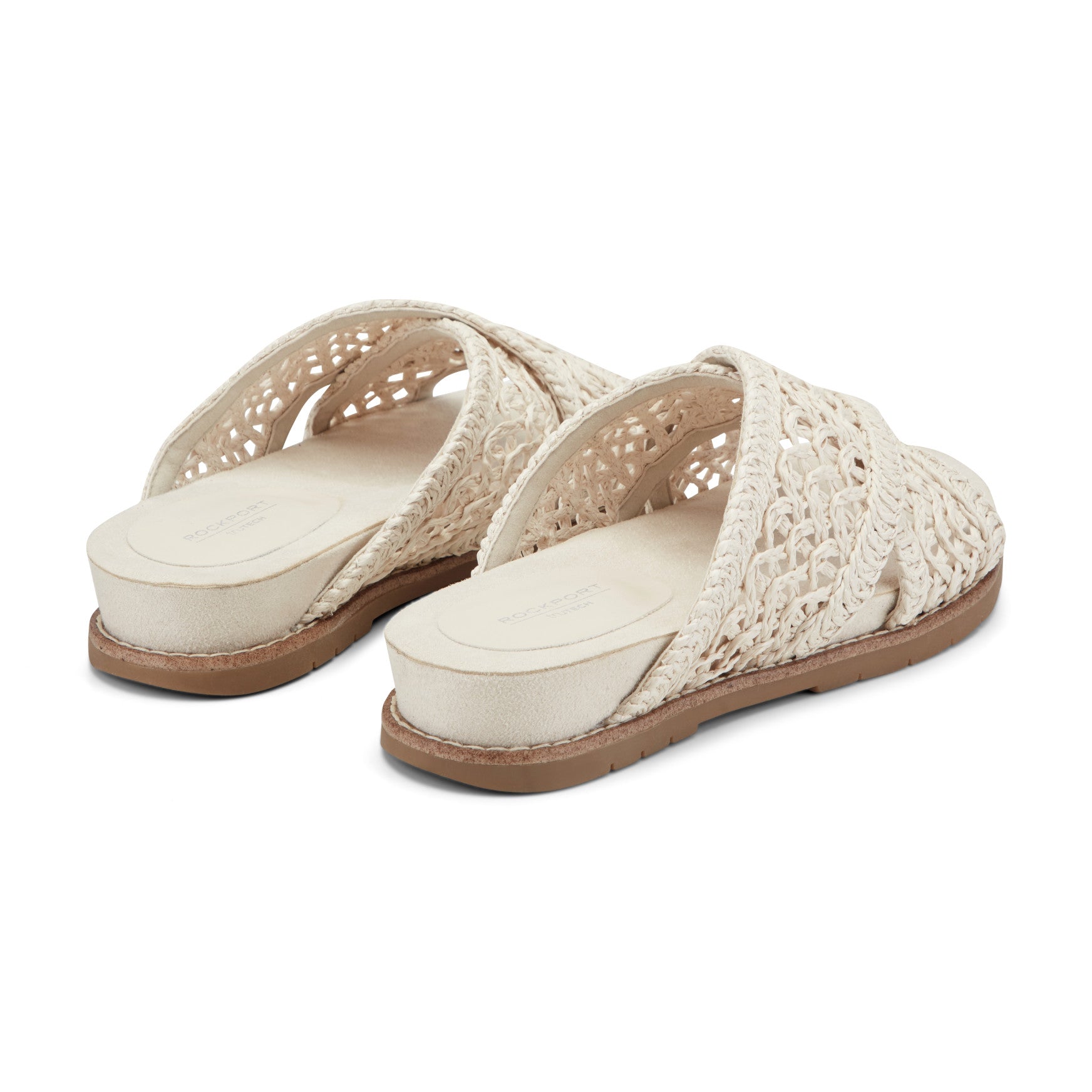 Rockport Zora Open Toe Slip-on Flat Casual Sandals